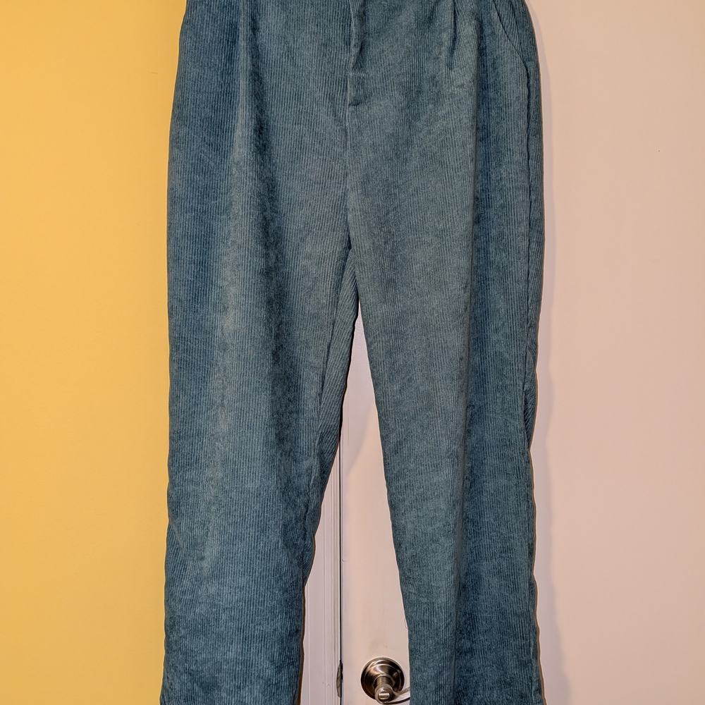 Zenana Green Corduroy Pants